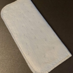 Sunglass/Spectacles case flat - Ostrich skin - Baby blue/Light Grey