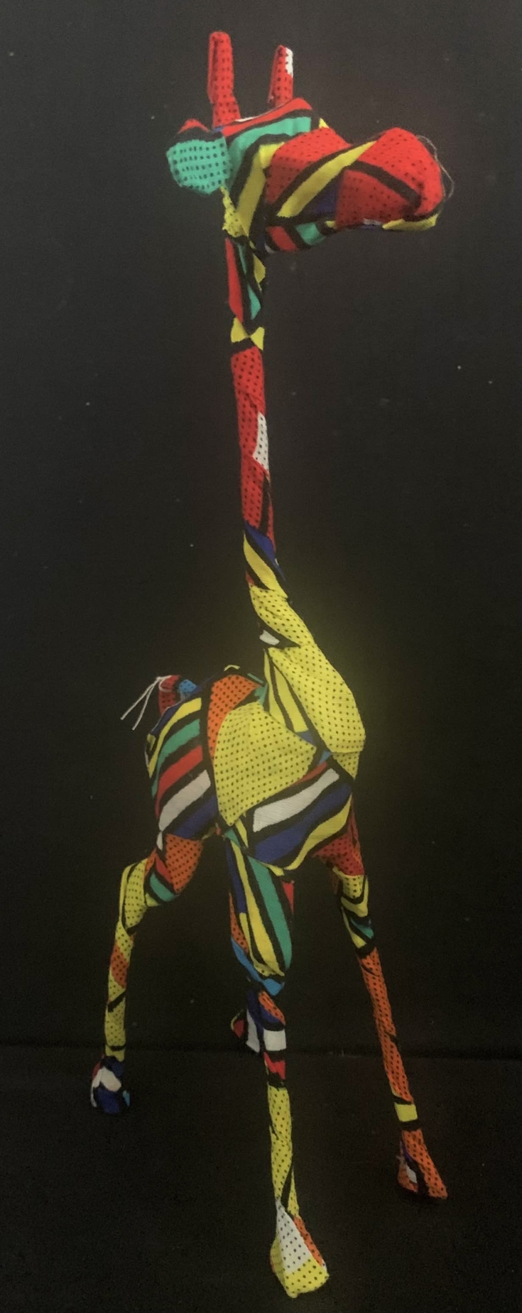 Fabric Wired African Giraffe - Multi-Coloured -Ethnic design