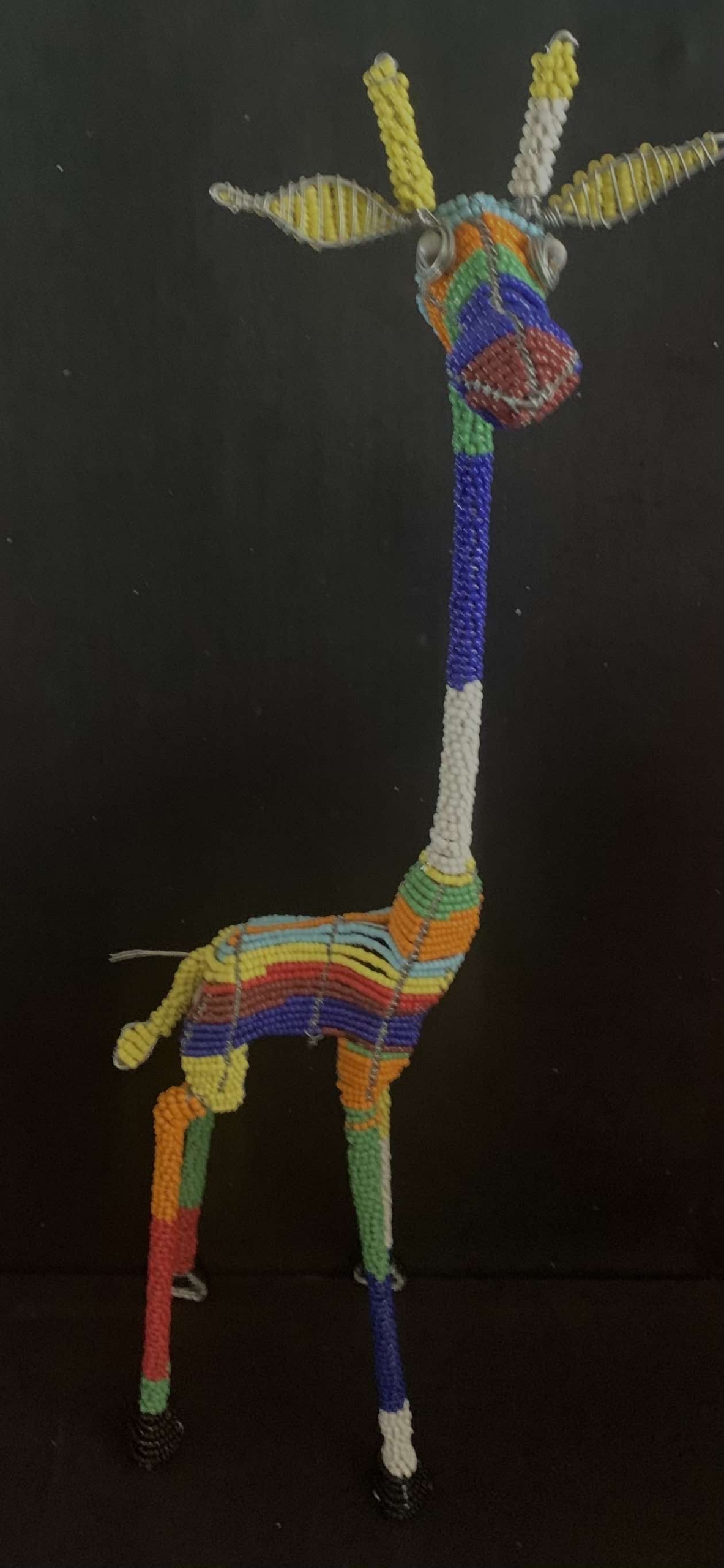 Crazy Beaded Giraffe - Multi-coloured
