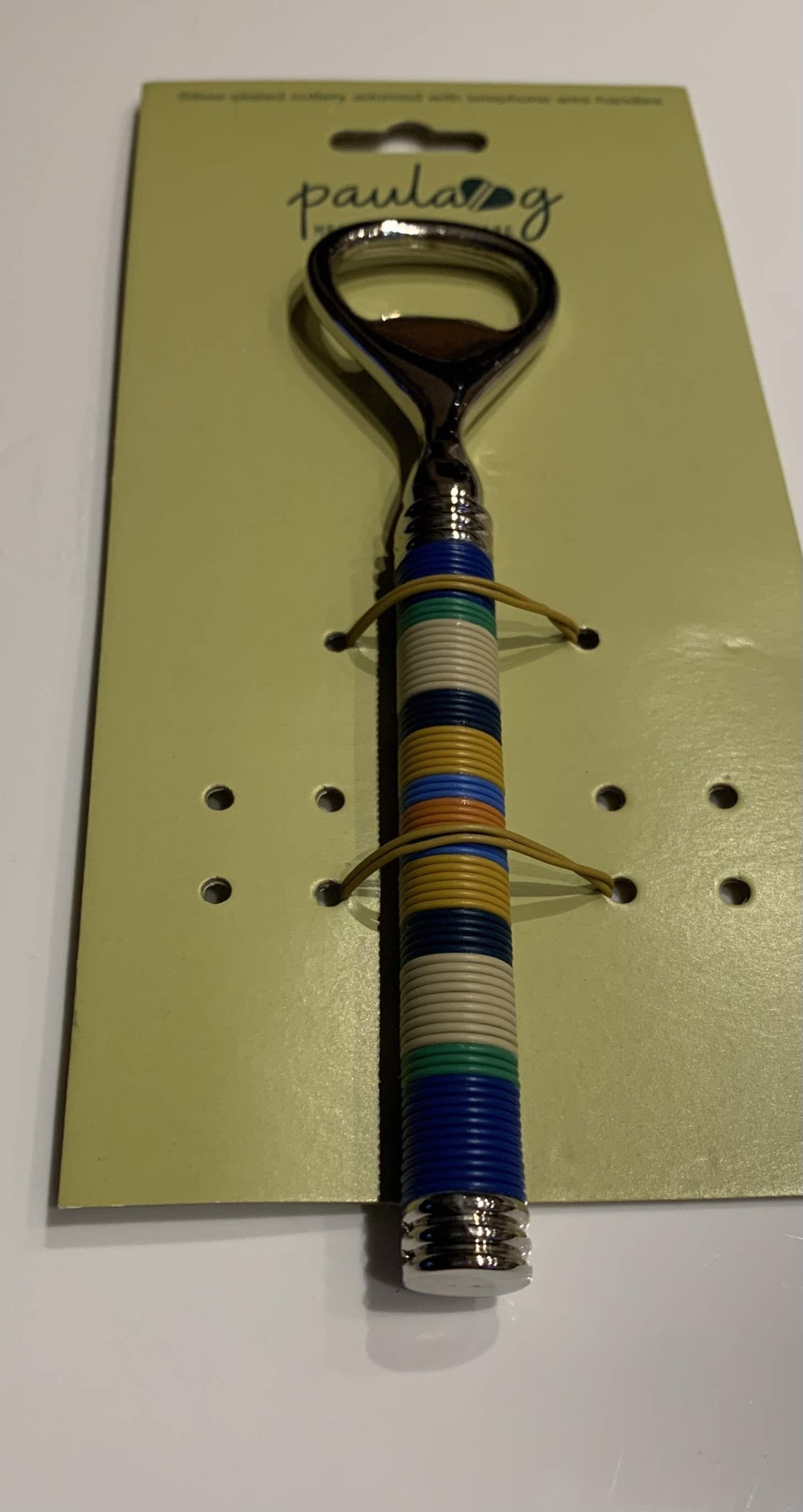 Telephone Wired Silver Plated - Bottle Opener - Paula G - heartfelt homeware