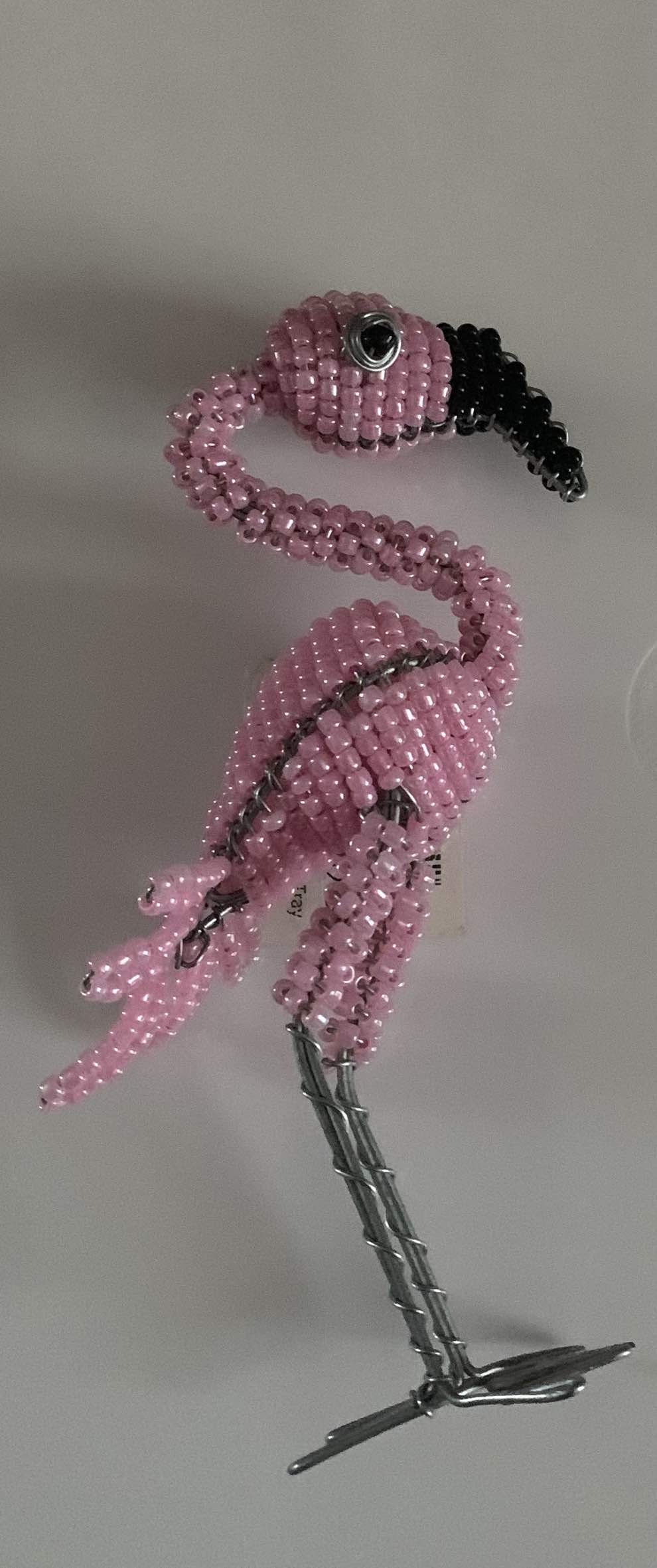 Beaded Pink Flamingo - small